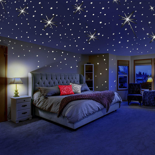 Stelle bagliore nel - bagliore, buio