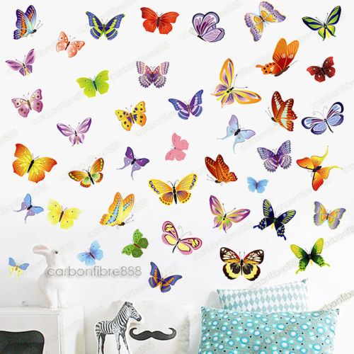 Farfalle colorate vinile - farfalle,