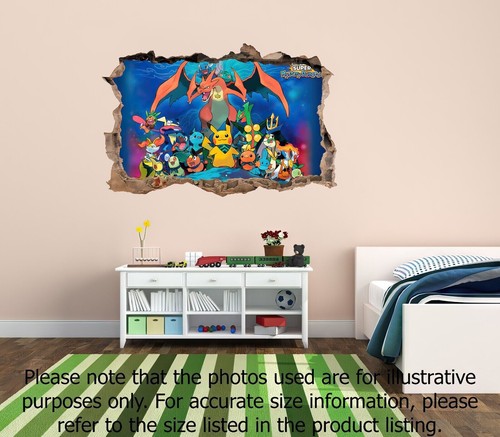 Adesivo murale pokémon buco - adesivo,