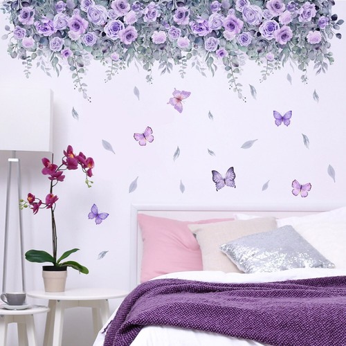 Adesivi murali romantici fiori