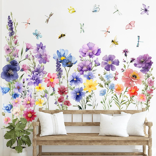 Pezzi adesivi murali - pezzi, fiori