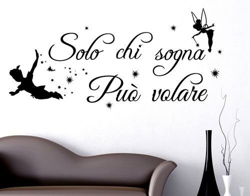 Adesivo murale frase - solo, chi