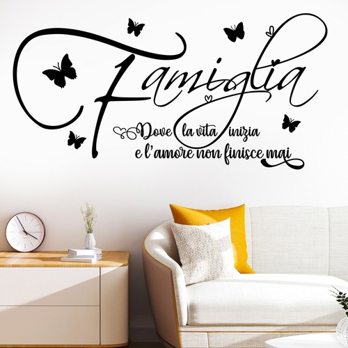 Adesivi murali frasi - , famiglia