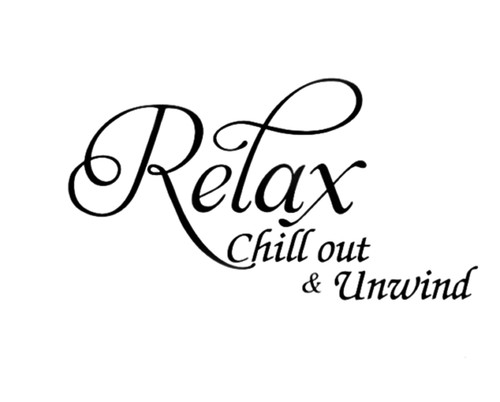 Adesivi murali relax chill - , out